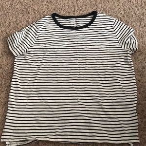 Old Navy Striped Boyfriend Tee